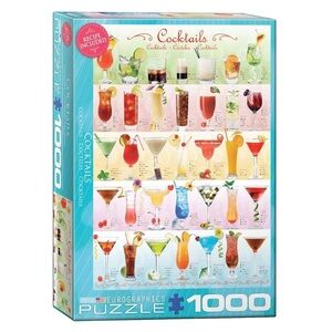 ❤️‍🔥BOGO FREE EuroGraphics 1000-Piece Cocktails Puzzle Game Activity